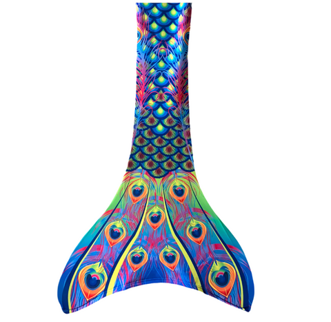 TLS - 1 Piece Peacock Mermaid Tail