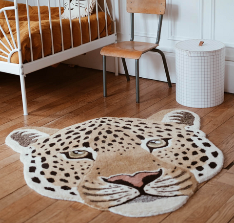Himani Leopard Head Rug Large
