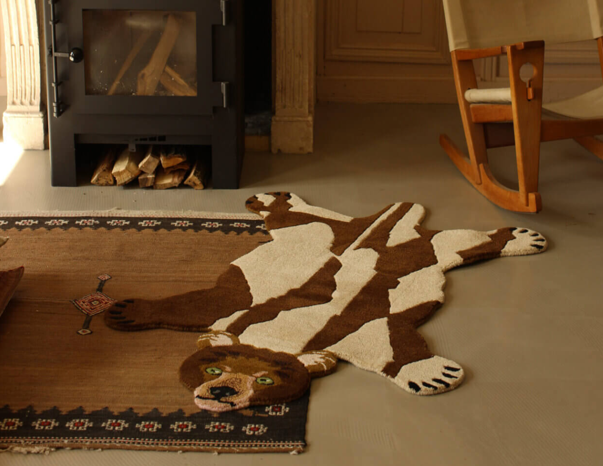 Quin Bear Rug Large, view 4