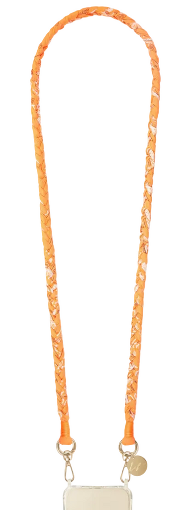 La Coque Francaise Della Braided Phone Cord Orange 120CM