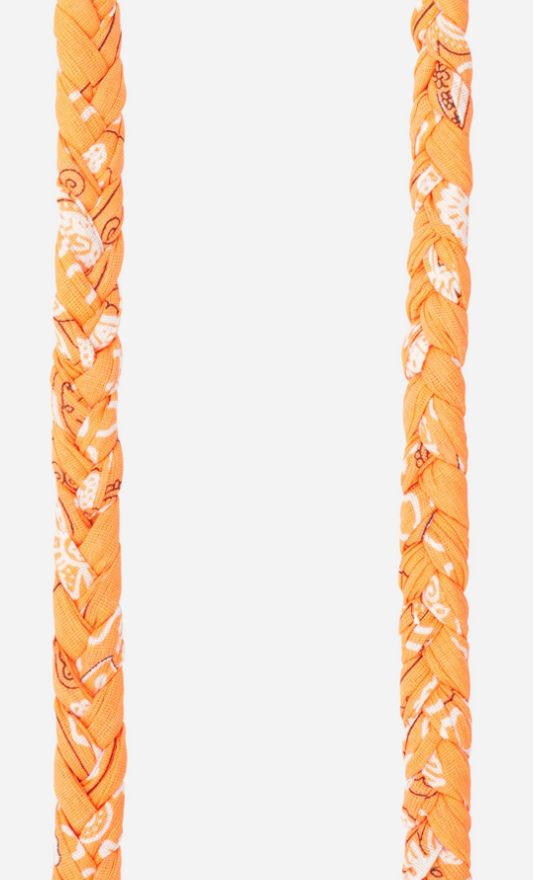 La Coque Francaise Della Braided Phone Cord Orange 120CM
