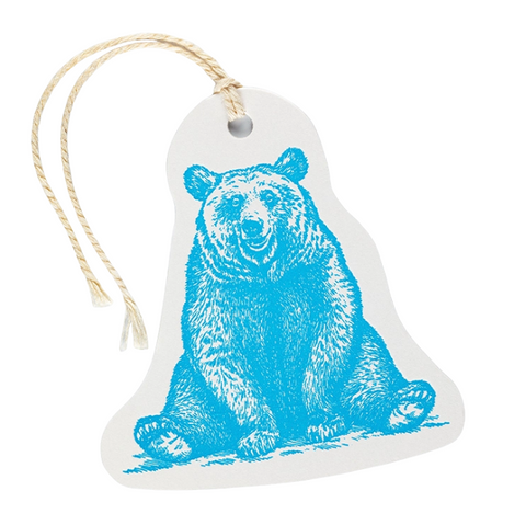 Archivist Bear Gift Tag - Pack of 3