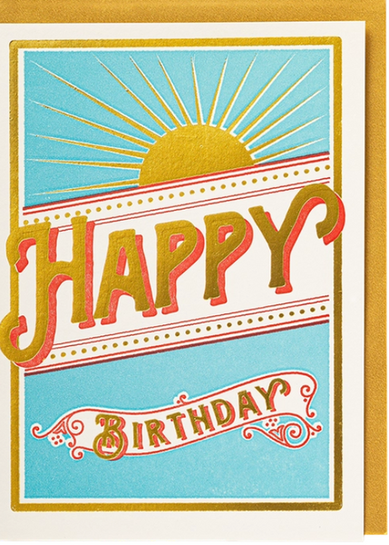 Archivist Sunshine Happy Birthday Card