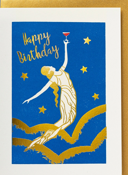 Archivist Celestial Happy Birthday Card