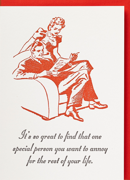 Archivist Annoy For The Rest of Your Life Card