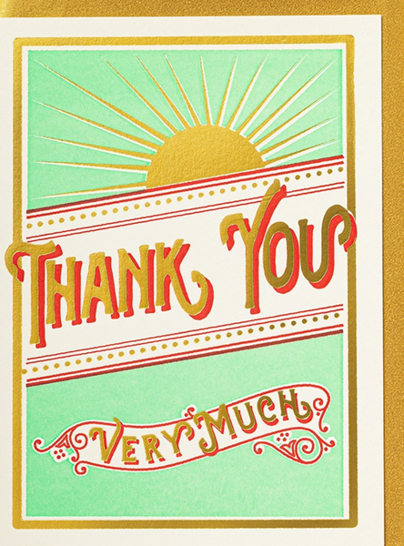 Archivist Sunshine Thank You Card