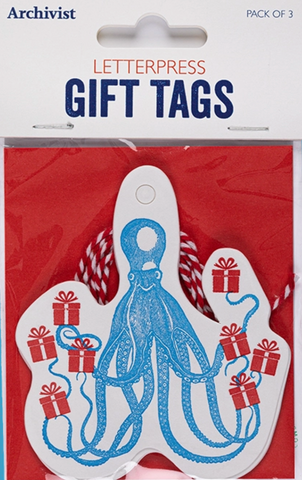 Archivist Octopus Gift Card - Pack of 3