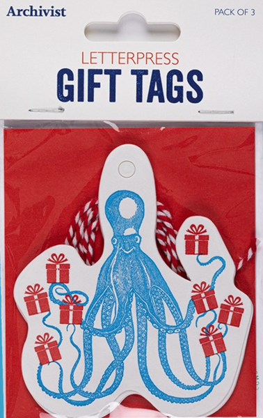 Archivist Octopus Gift Card - Pack of 3