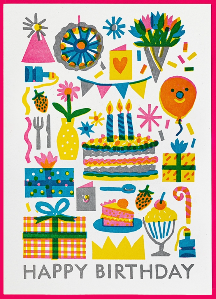 Archivist Birthday Pattern Card