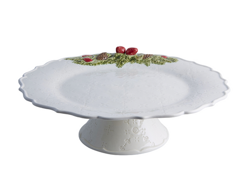Bordallo Christmas Garland Cake Stand 35.5cm