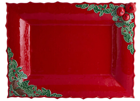 Bordallo Christmas Garland Tray 50cm