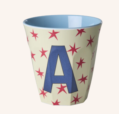 Rice Melamine Alphabet Cup With Stars - 250ml