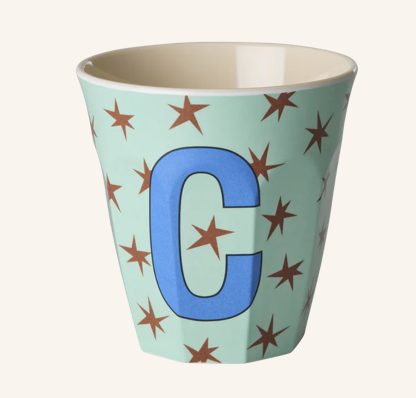 Rice Melamine Alphabet Cup With Stars - 250ml