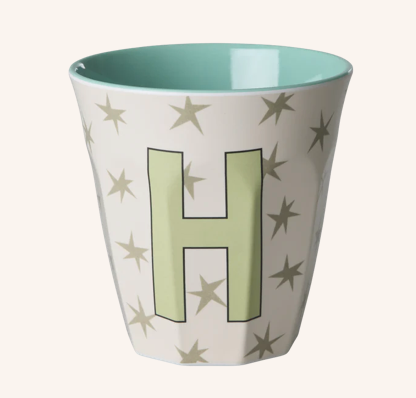 Rice Melamine Alphabet Cup With Stars - 250ml