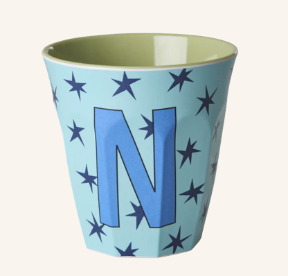 Rice Melamine Alphabet Cup With Stars - 250ml
