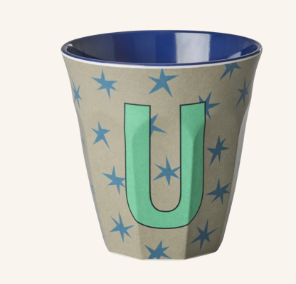 Rice Melamine Alphabet Cup With Stars - 250ml