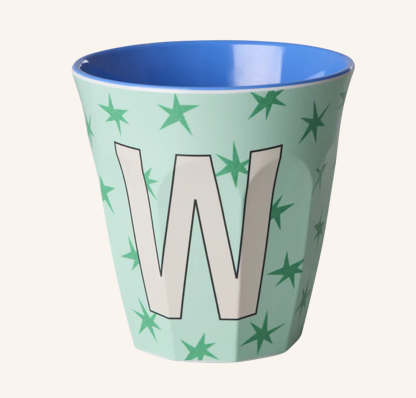 Rice Melamine Alphabet Cup With Stars - 250ml