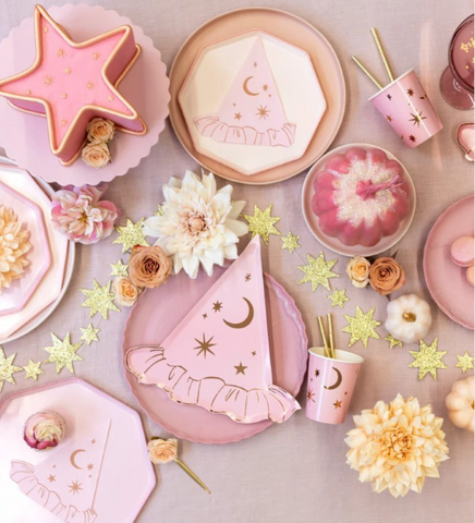 Meri Meri Pink Witch Hat Plates