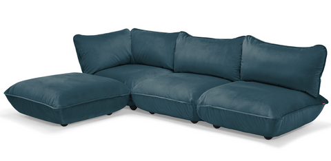 Fatboy Sumo Hocker Velvet Recycled Petrol