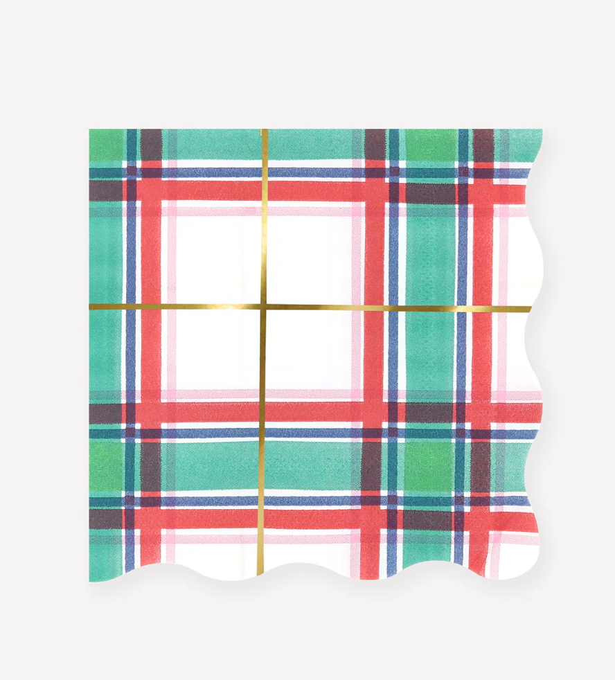 Meri Meri Tartan Small Napkins