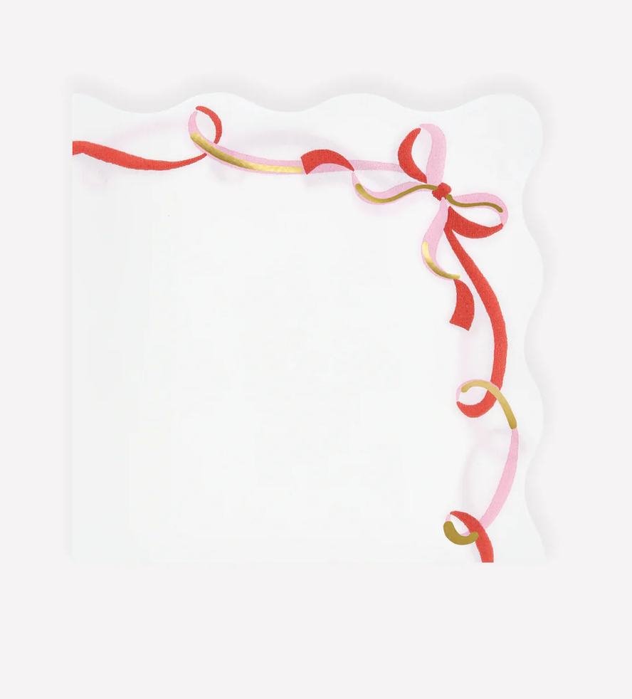 Meri Meri Ribbon Bow Small Napkins
