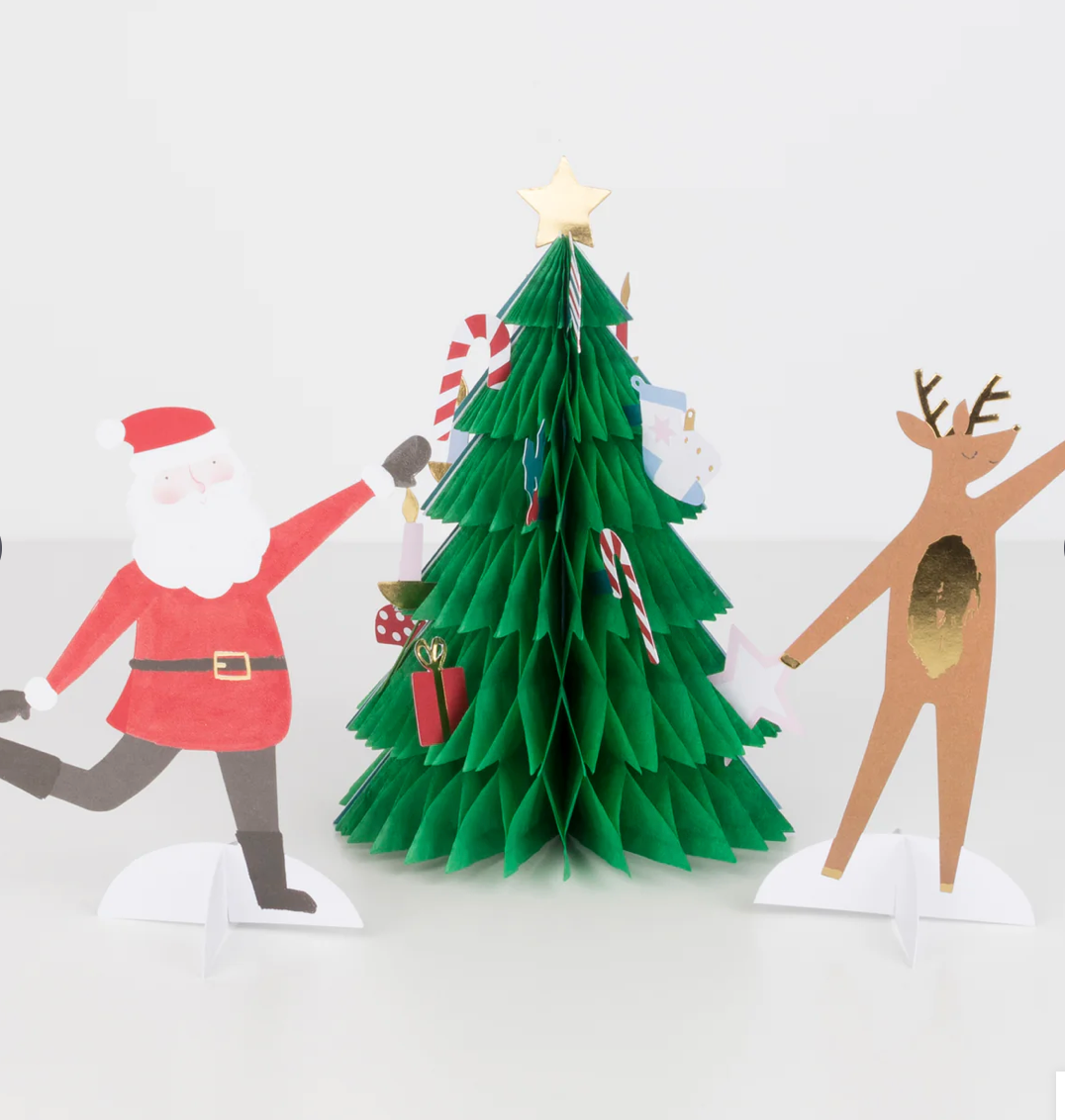 Meri Meri Festive Honeycomb Tree Christmas Card