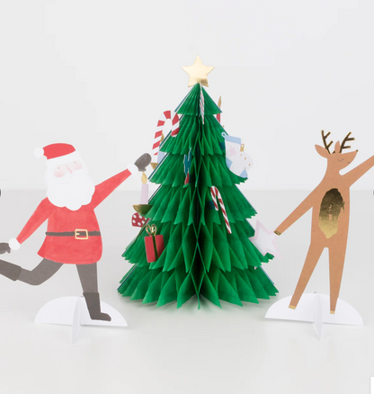 Meri Meri Festive Honeycomb Tree Christmas Card