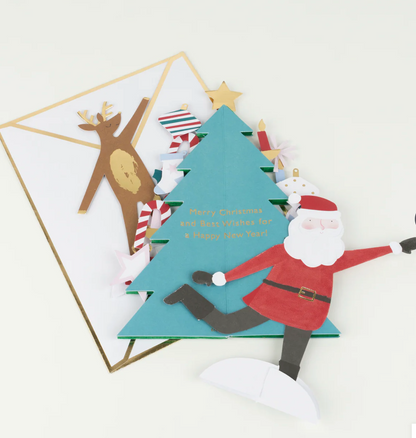 Meri Meri Festive Honeycomb Tree Card, view 2