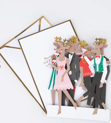 Meri Meri Reindeer Party Card