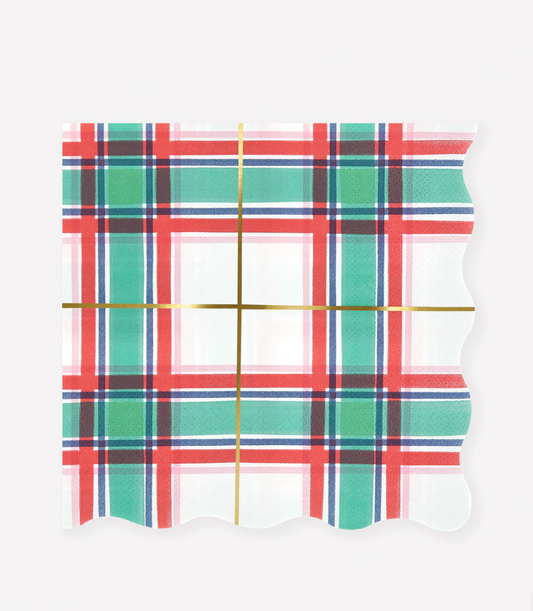 Meri Meri Tartan Large Napkins