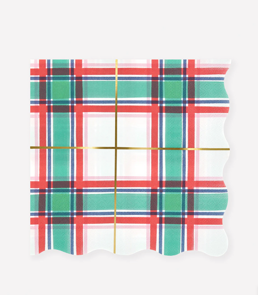 Meri Meri Tartan Large Napkins
