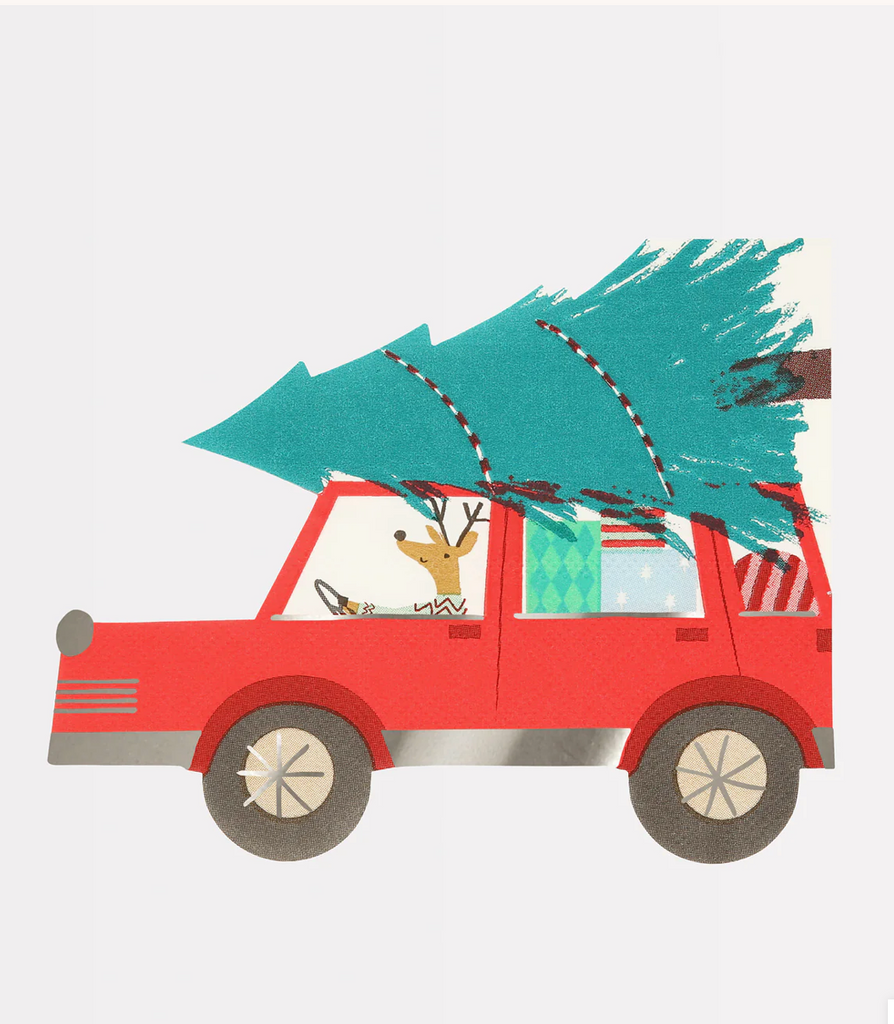 Meri Meri Driving Reindeer Napkins