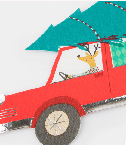 Meri Meri Driving Reindeer Napkins