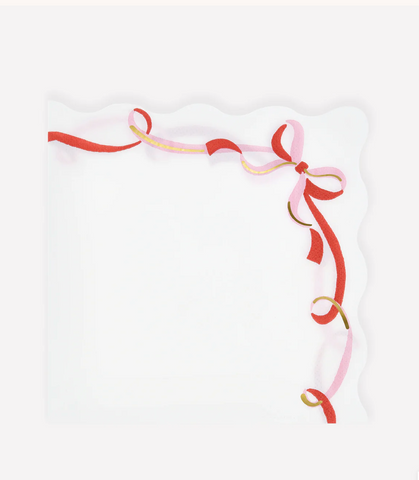 Meri Meri Ribbon Bow Large Napkins
