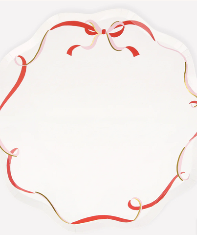 Meri Meri Ribbon Bow Dinner Plates