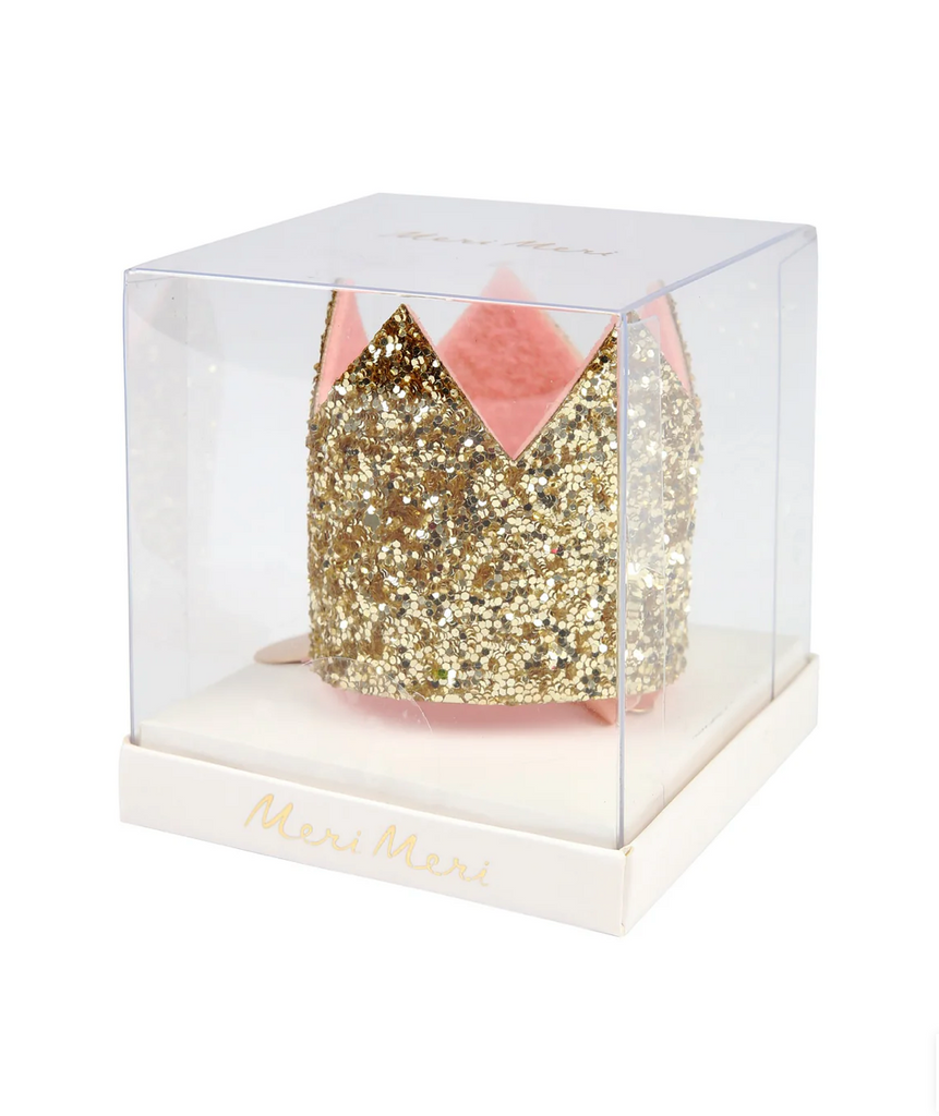 Meri Meri Mini Glittered Crown Hair Slide