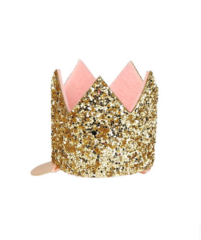 Meri Meri Mini Glittered Crown Hair Slide