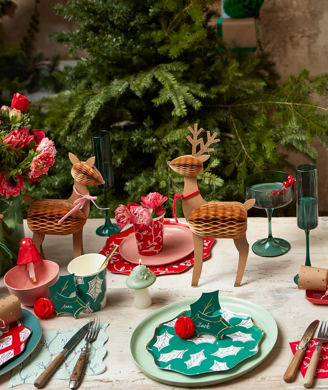 Meri Meri Holly Honeycomb Place Cards, view 2