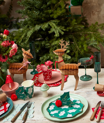 Meri Meri Holly Honeycomb Place Cards, view 2