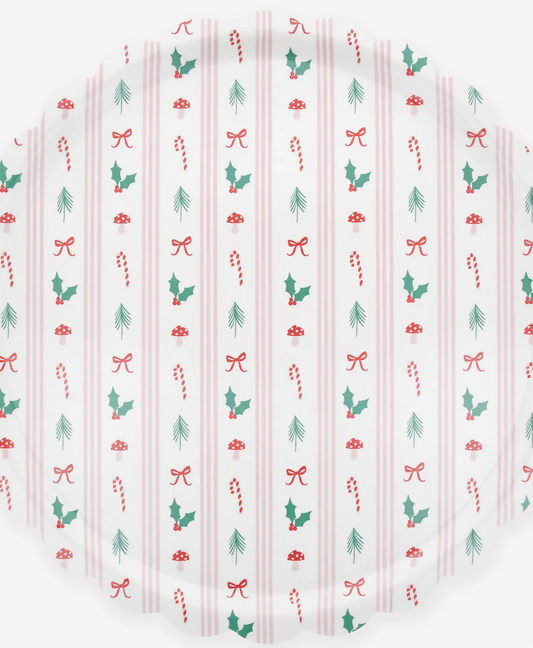 Meri Meri Festive Icon Stripes Large Tray
