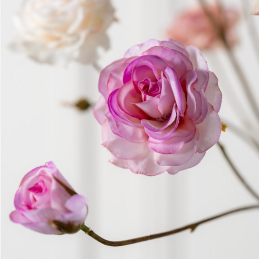 Silk-ka rose spray floral stem, view 2