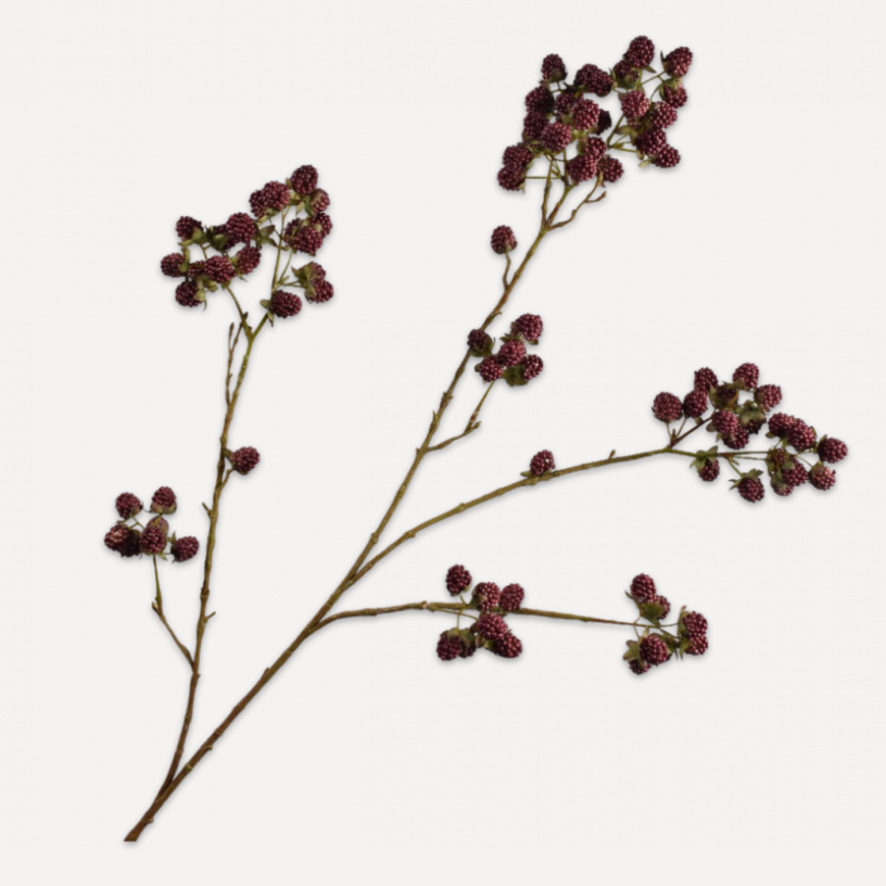 Silk-ka blackberry spray in red, 107 cm