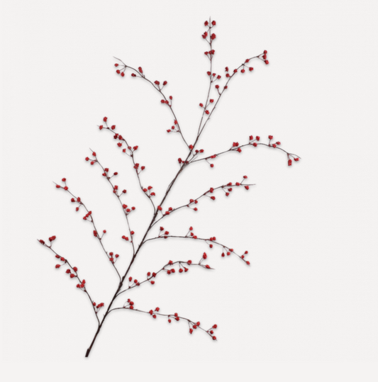 Silk-ka red berry spray, 137 cm