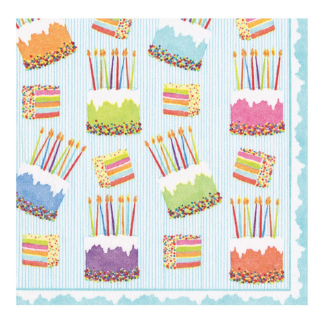 Caspari Cake Frosting-Paper Linen Napkins
