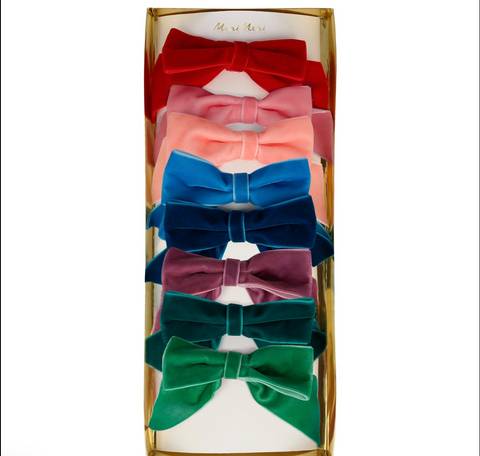 Meri Meri Radiant Velvet Bow Hair Clips