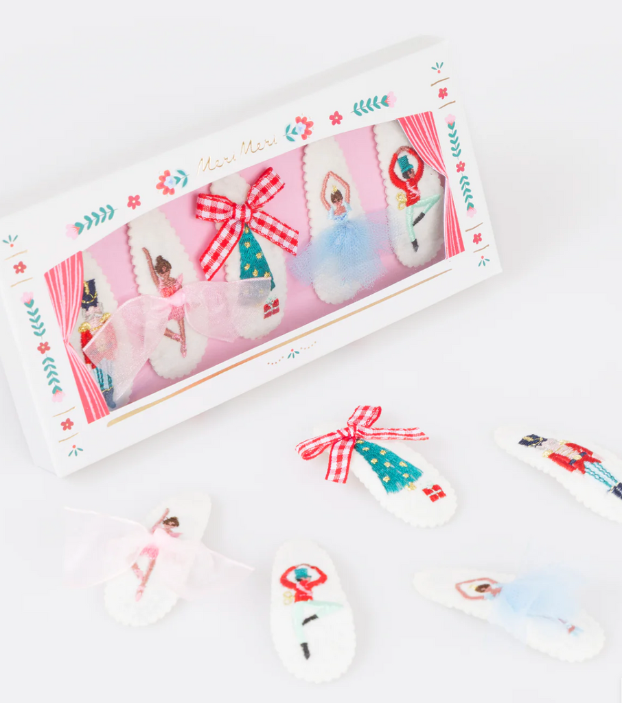 Meri Meri Embroidered Nutcracker Hair Clips