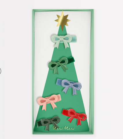Meri Meri Enamel Bow Hair Clips