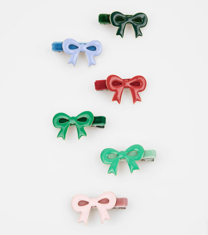 Meri Meri Enamel Bow Hair Clips