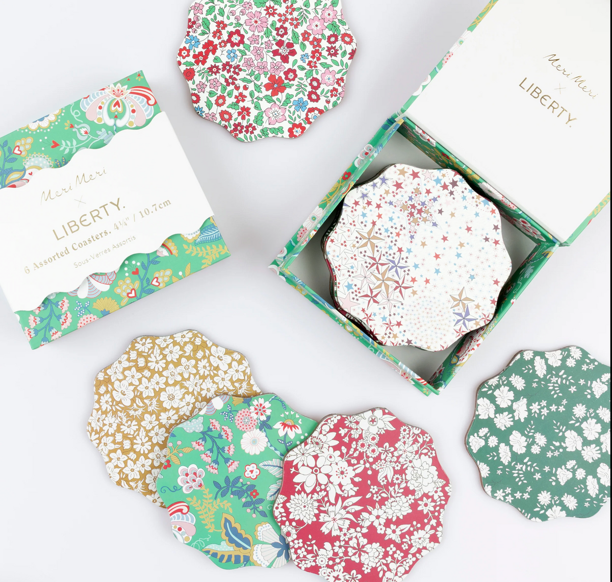 Meri Meri x Liberty Winter Coasters