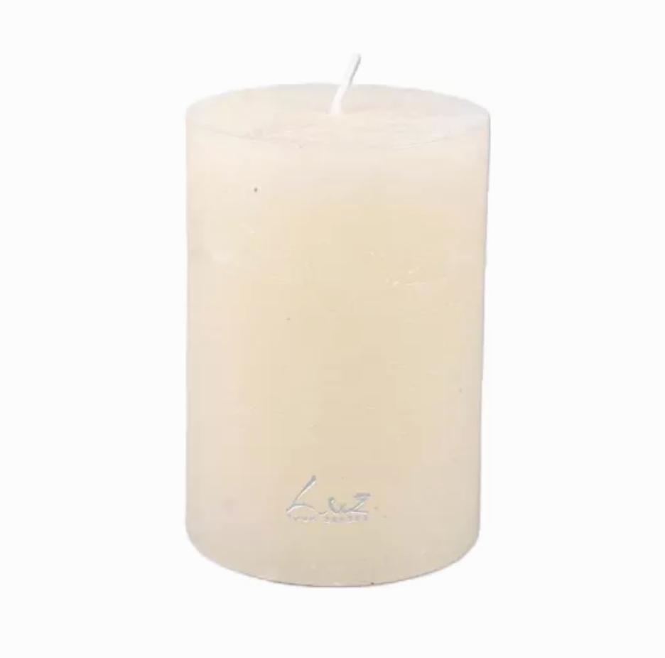 Rasteli Luz Your Senses Rustic Cylindrical Candle in White Asparagus